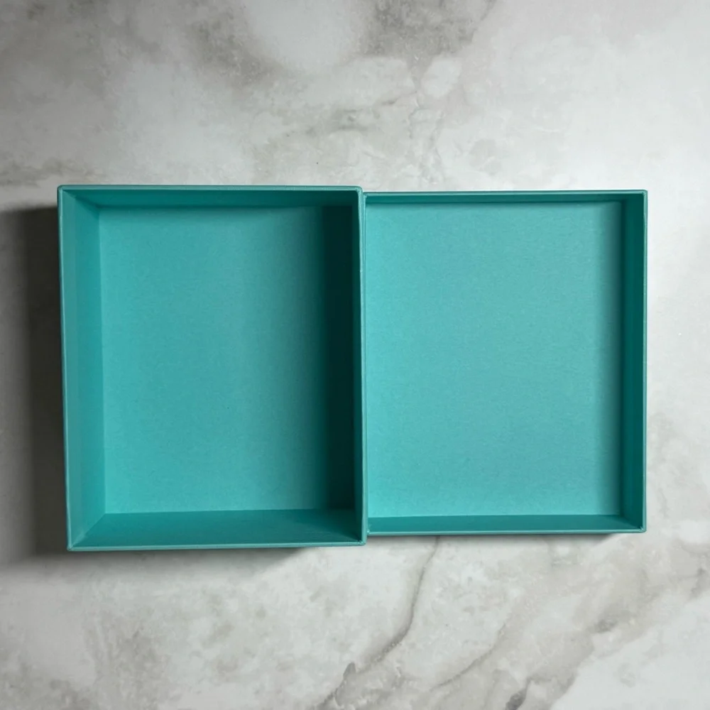 Tiffany & Co. | Earring Jewelry Box w/ Storage Box | Minty Cyan Hue